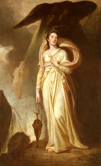 George Romney Elizabeth Harriet Warren (Viscountess Bulkeley) as Hebe Spain oil painting art